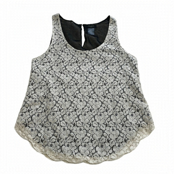 Aritzia - Talula Sleeveless Lace Tank Top - Size Small - Picture 1 of 7